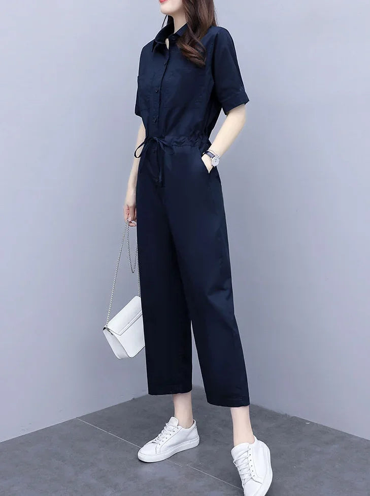 Trousers Woman Summer 2025 Top and Pant Sets for Women 2 Pieces Draw String Comfortable Outfit Cheap Casual Elegant Aesthetic D