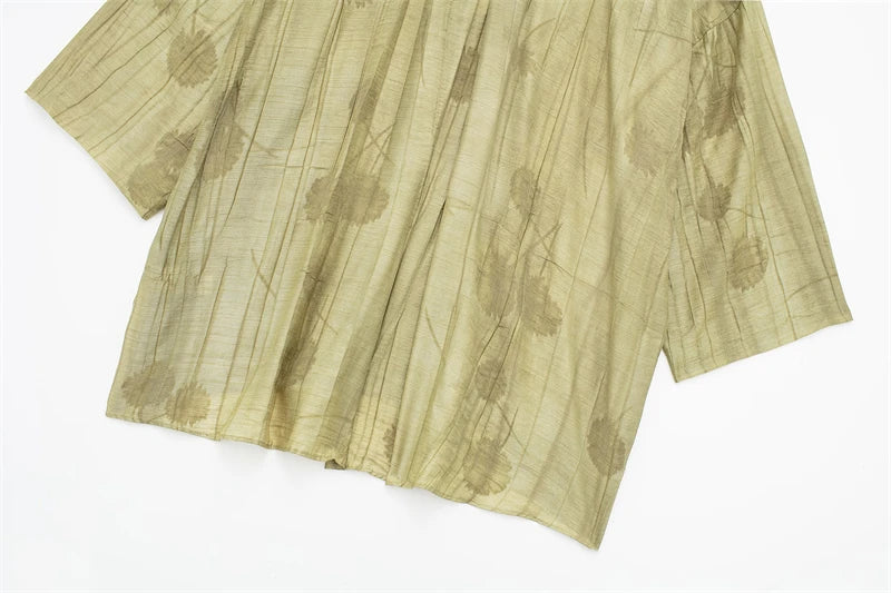 Women's Set 2024 New Fashion Spring Jacquard Loose Ladies Shirt Summer Women Pants Casual Chic Print Set for Women