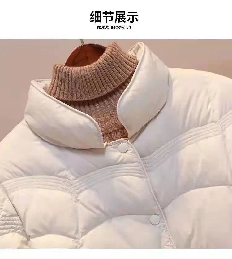 Women Jacket 2025 New Autumn Winter Parkas Female Light Thin Down Cotton Coat Femme Casual Short Warm Basic Outerwear Ladies Top