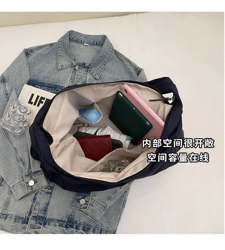 Women's Handbag Large Women Shoulder Shopper Bag Canvas Luxury Designer Cloth Tote Bags for Woman 2025 Trend Brands Big Female
