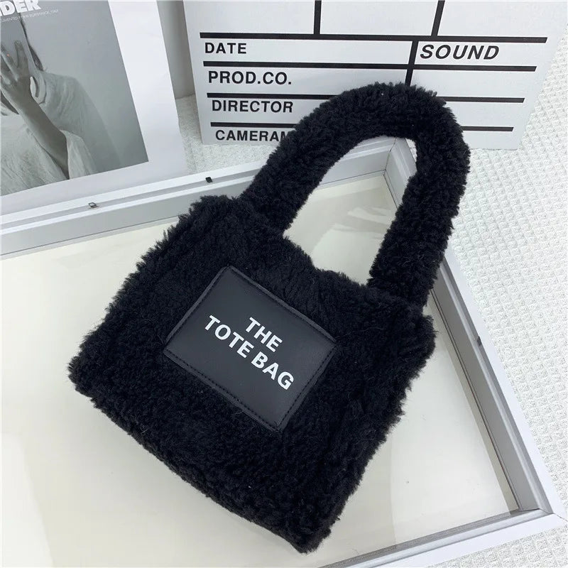 Tote Bag for Women Winter Designer Lamb Wool Fashion Letters Handbags Women's Luxury Shoulder Crossbody Bags Handbag Totes