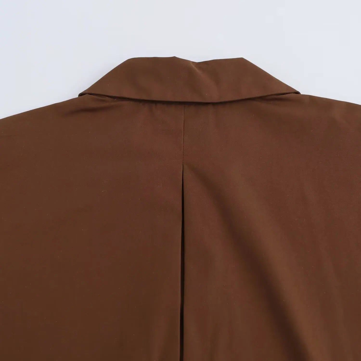 Women's Shirt Simple Wide Sleeve Comfortable Long Sleeve Collar Solid Color Temperament Spring New Style Shirt