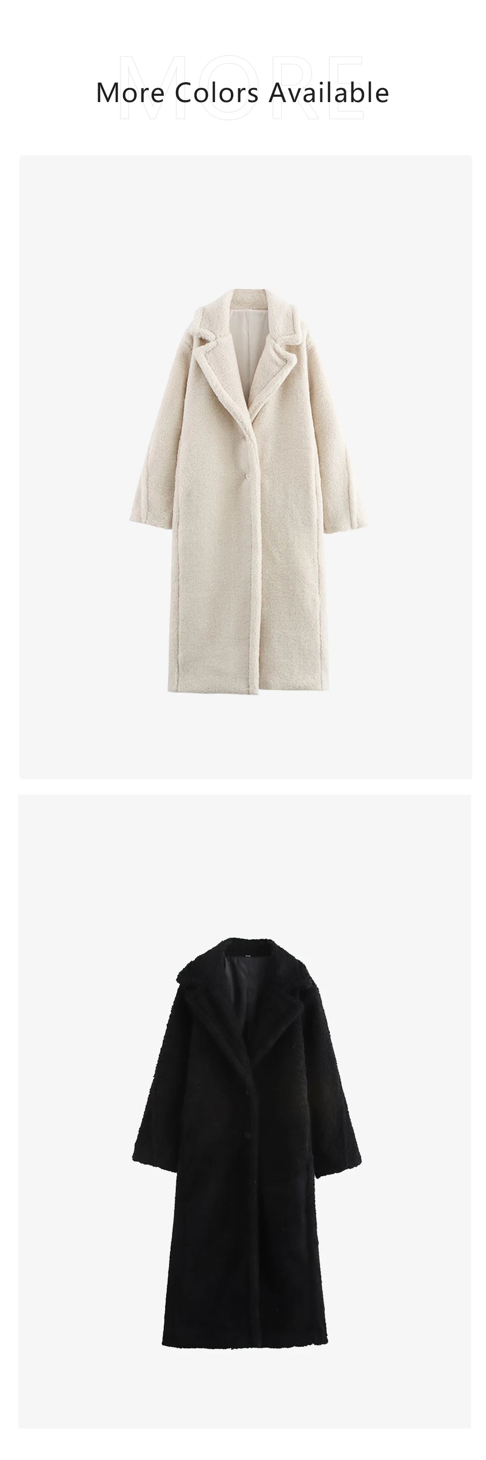 women's coat jacket with collar long sleeved single breasted solid color winter new warm coat jacket