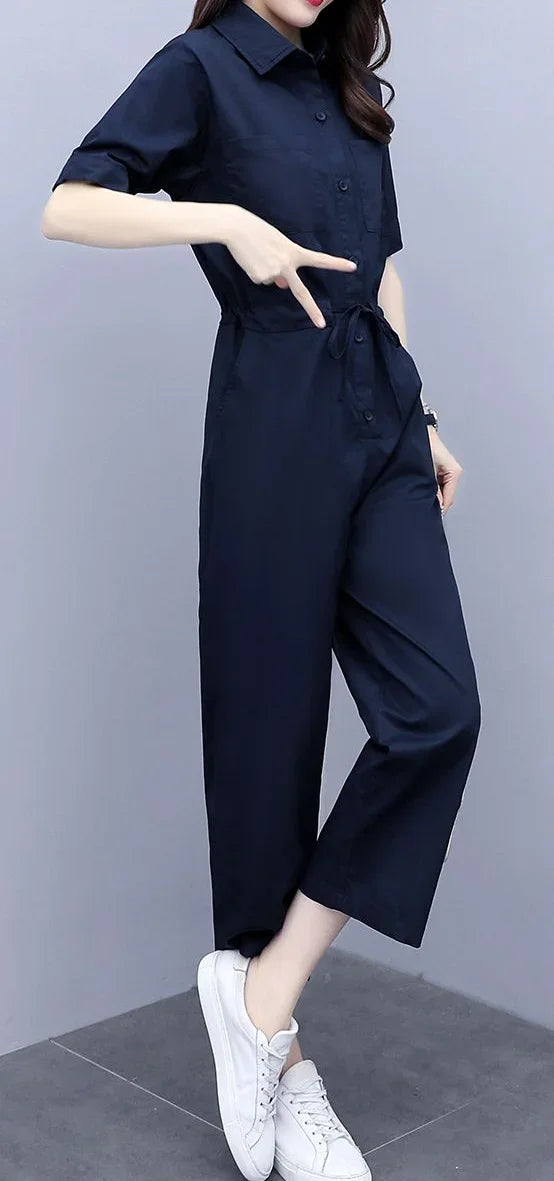 Trousers Woman Summer 2025 Top and Pant Sets for Women 2 Pieces Draw String Comfortable Outfit Cheap Casual Elegant Aesthetic D
