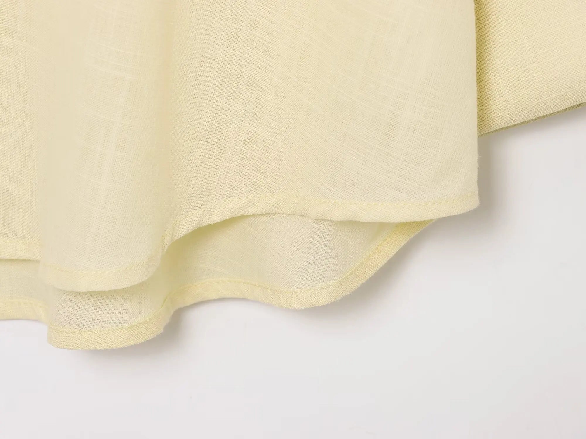 2025 Women Yellow Shirt Fashion Cotton Linen Wide-sleeved Short Shirt Single-breasted Casual Loose Blouse Mujer Roupas
