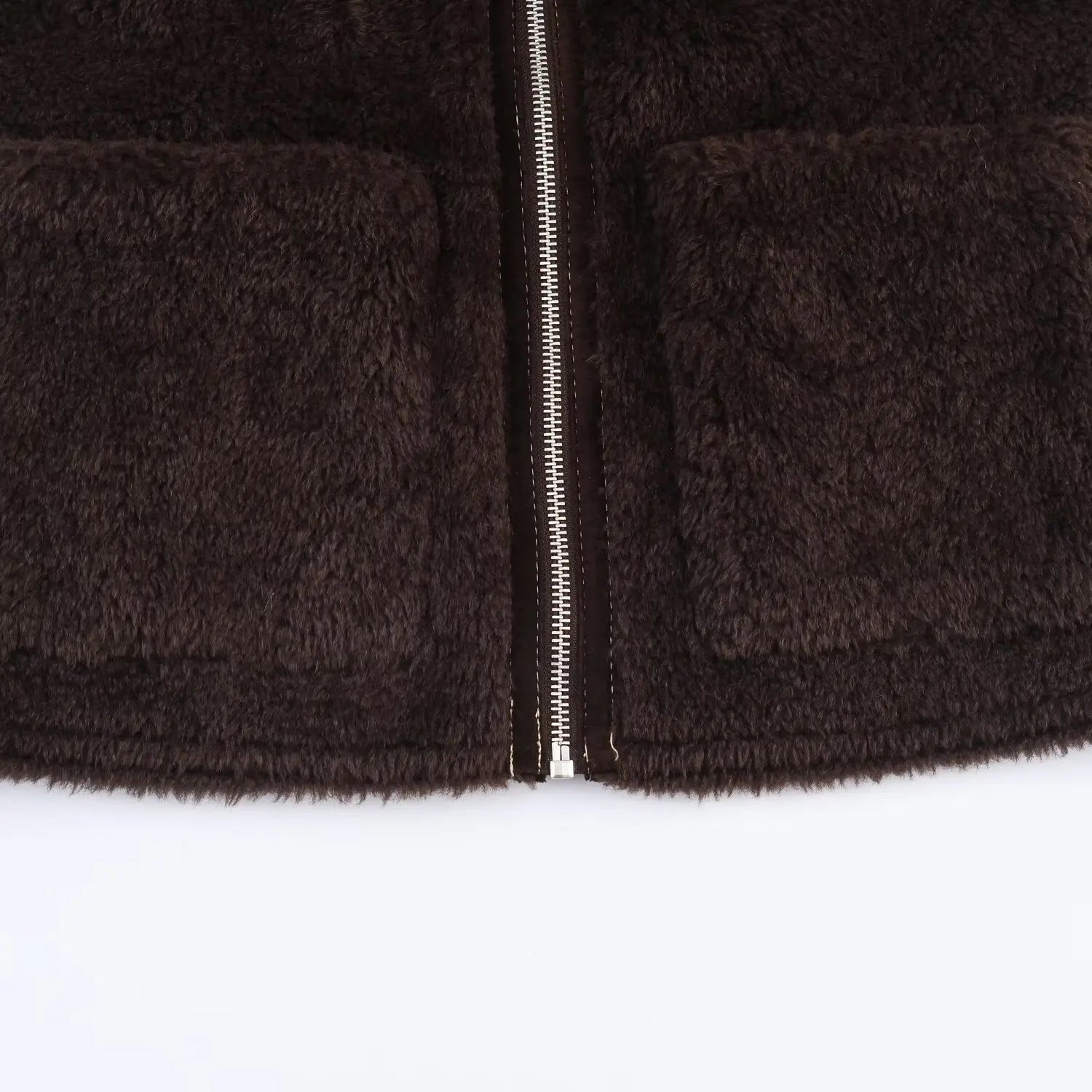 Women Jacket Coat 2025 Winter New  Fur One-Piece Fashion Solid Solor Long Sleeve Zipper Coat Female Chic Leisure Loose Outerwear