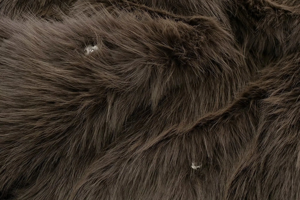 HH Winter Casual Women Solid Faux Fur Jackets 2024 Lapel Long Sleeve Patchwork Buttons Designer Coats Female Fashion Outwear