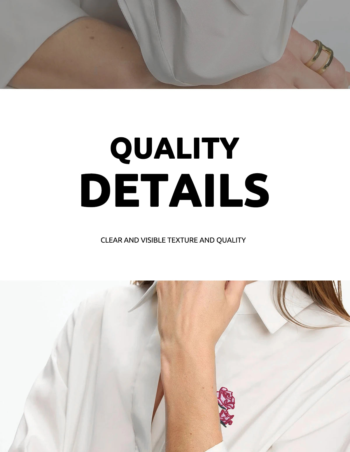 Women Shirts Casual Long Sleeve Blouse Embroidered Flowers Elegant Lapel Loose Shirt Spring Summer Solid Office Lady Tops