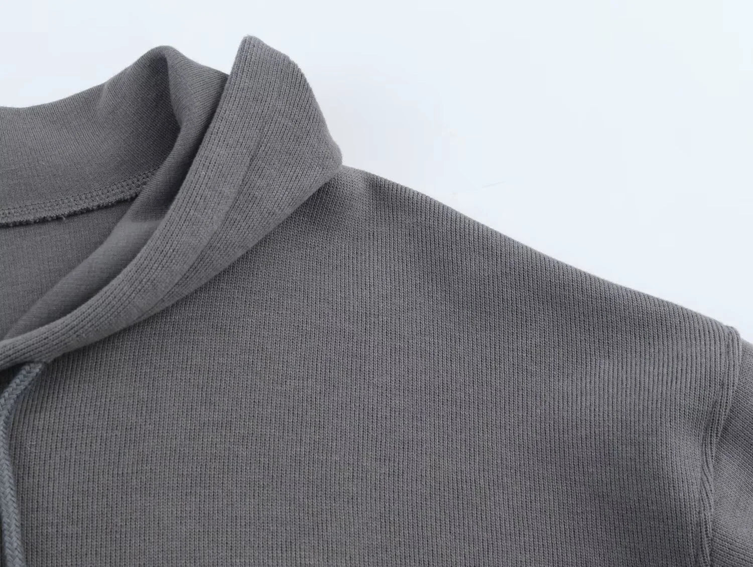 2025 Winter New Women's Clothing: Versatile Casual Fashion Simple Ribbed Soft Hooded Sweatshirt + Straight Leg Pants