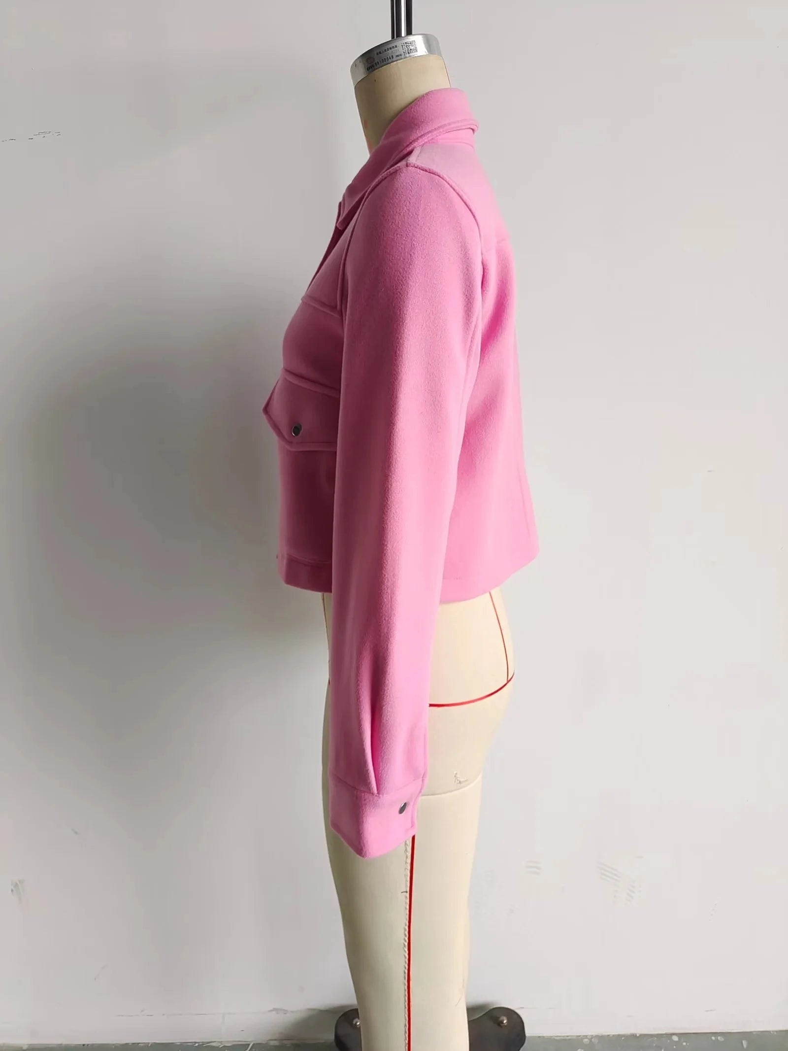 HH Jackets For Womens Autumn Fashion Solid Front Pockets Button Long Sleeve Jacket Elegant Woman Casual Outerwear Coat