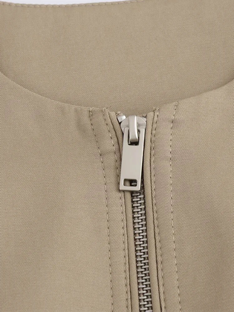 ZAJIA 2025 Spring New Women's Clothing European and American Style French Fashion Design Loose Vest Top