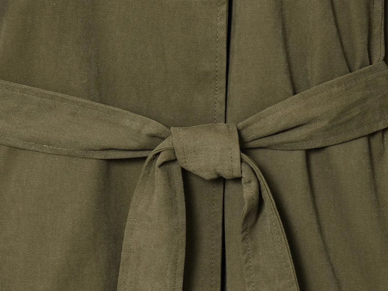 Women's 2025 Autumn New Trench Coat Style Army Green Long Sleeve Cotton Belt Decorative Trench Coat Casual Versatile jacket