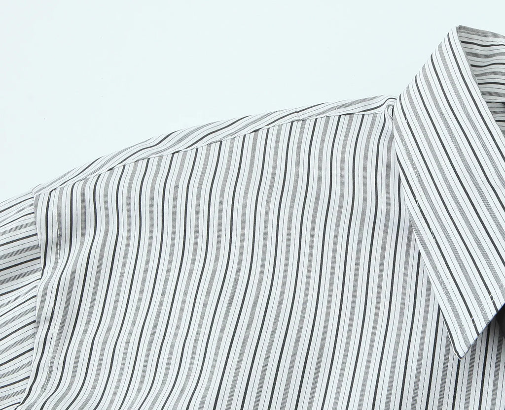 Women Shirt 2025 Women Autumn New Fashion Long Sleeves Button Striped Print Shirt With Tie Women Elegant Leisure Shirt