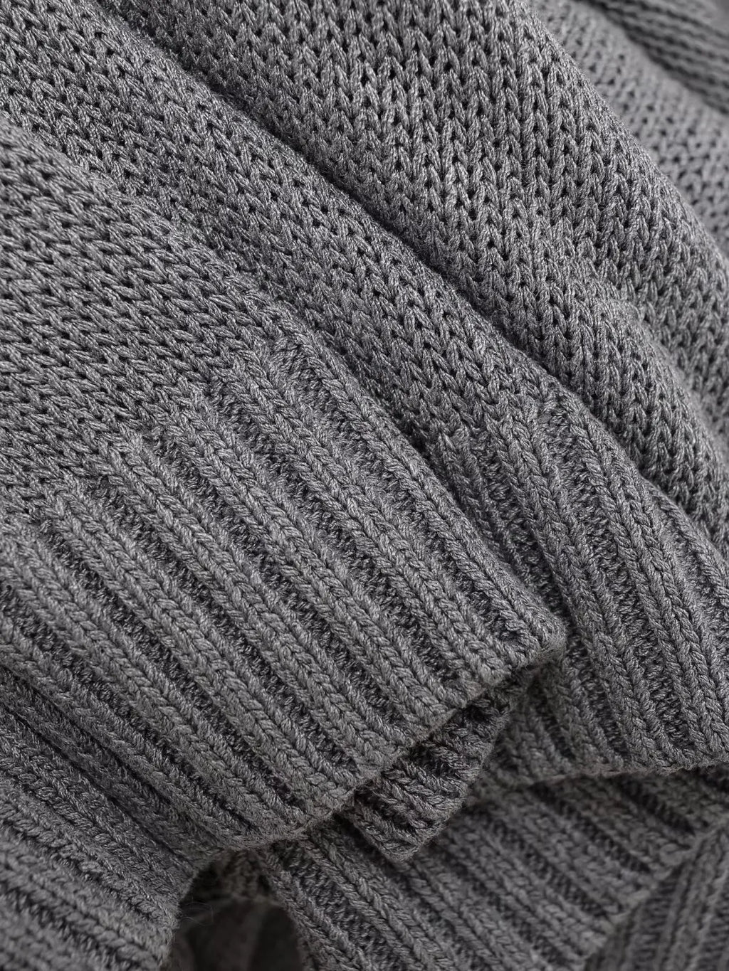 Women's Pullover 2025 New Style Fashionable Off-the-Shoulder Long-Sleeve Knit Top Front Button Design with Ribbed Hem