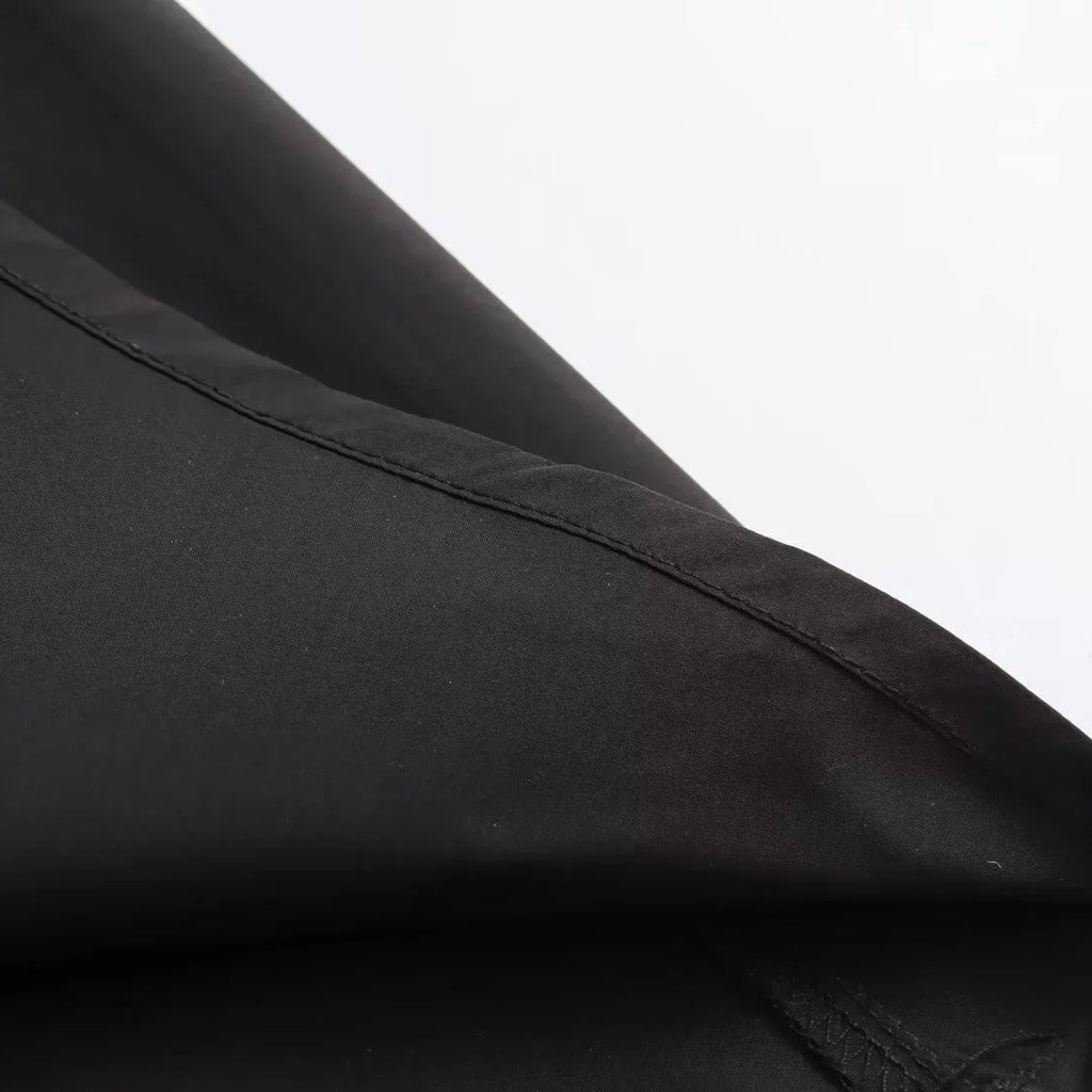 Mooyufon Women's Fashion Spring New Black Wide Pleated Swing Vintage Chic Female High Waist  Elegant A-line Long Skirt Mujer