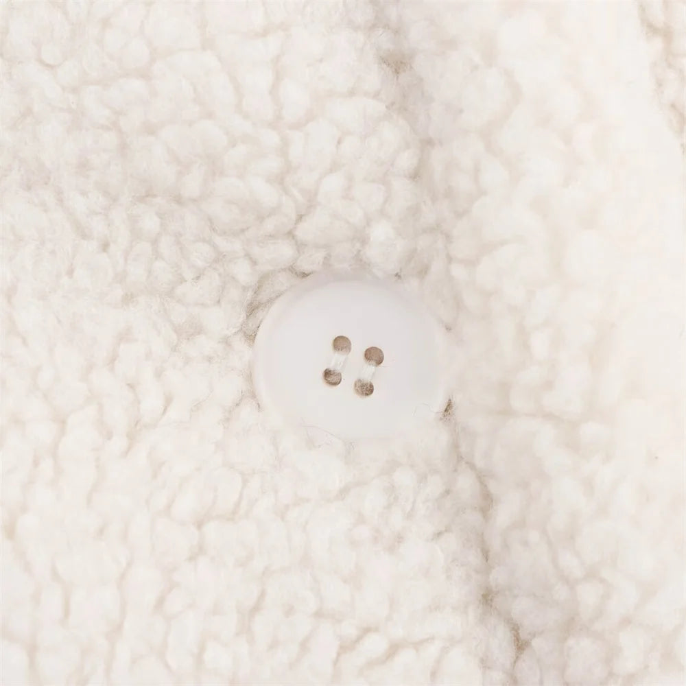 women's coat jacket with collar long sleeved single breasted solid color winter new warm coat jacket