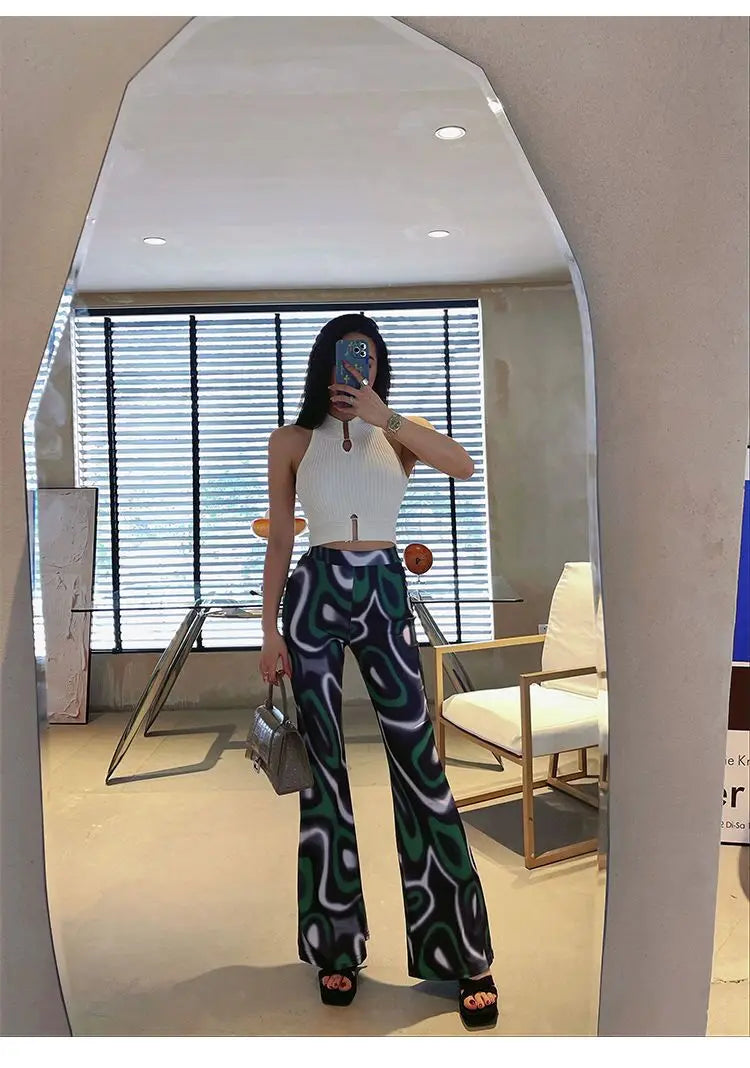 2025 Women Sexy Tank Tops Chic Y2K Tops Halter Off Shoulder Tops Crop Elastic Solid Tank for Women Summer