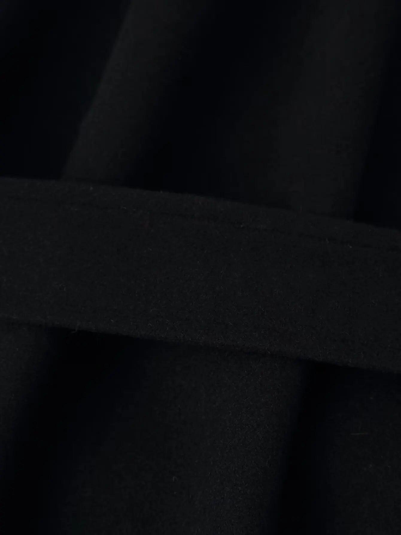 HH Women's Winter Fashion Coats Black Turn-Down Collar Long Sleeves Pockets Belt Decoration Female Elegant Slim Elegant Coat