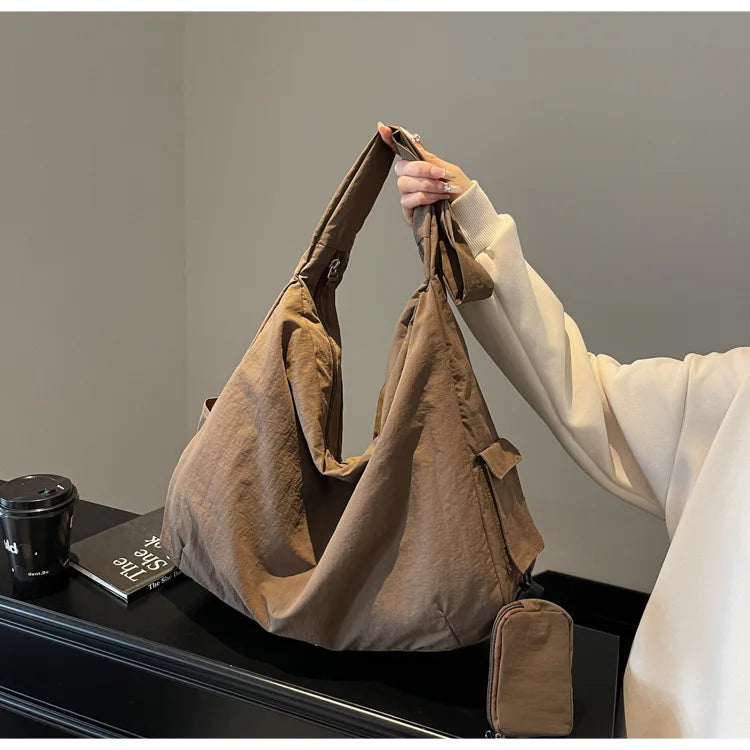 Women's Handbag Large Women Shoulder Shopper Bag Canvas Luxury Designer Cloth Tote Bags for Woman 2025 Trend Brands Big Female