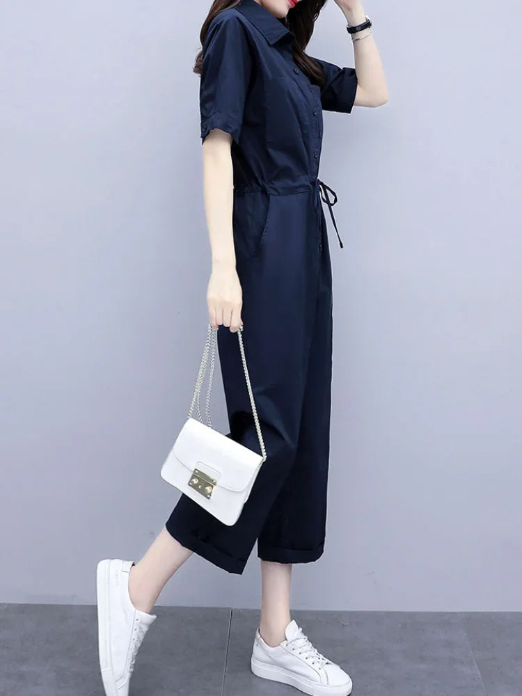 Trousers Woman Summer 2025 Top and Pant Sets for Women 2 Pieces Draw String Comfortable Outfit Cheap Casual Elegant Aesthetic D