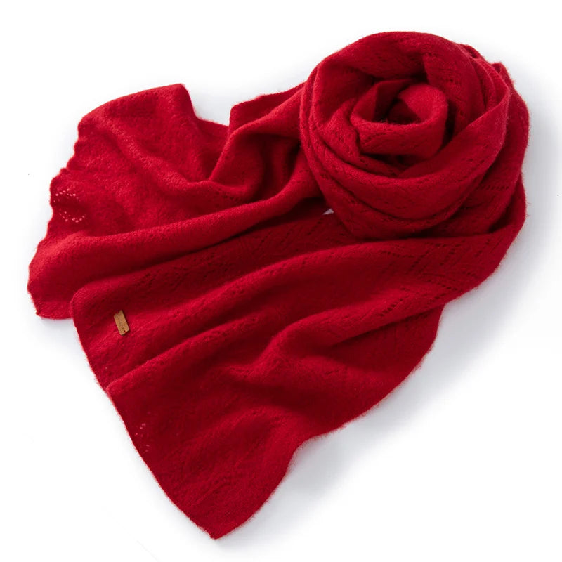 Scarf Cashmere 2025 Winter New Women's Fashion Style Skin friendly Knitted Warm Soft Scarf