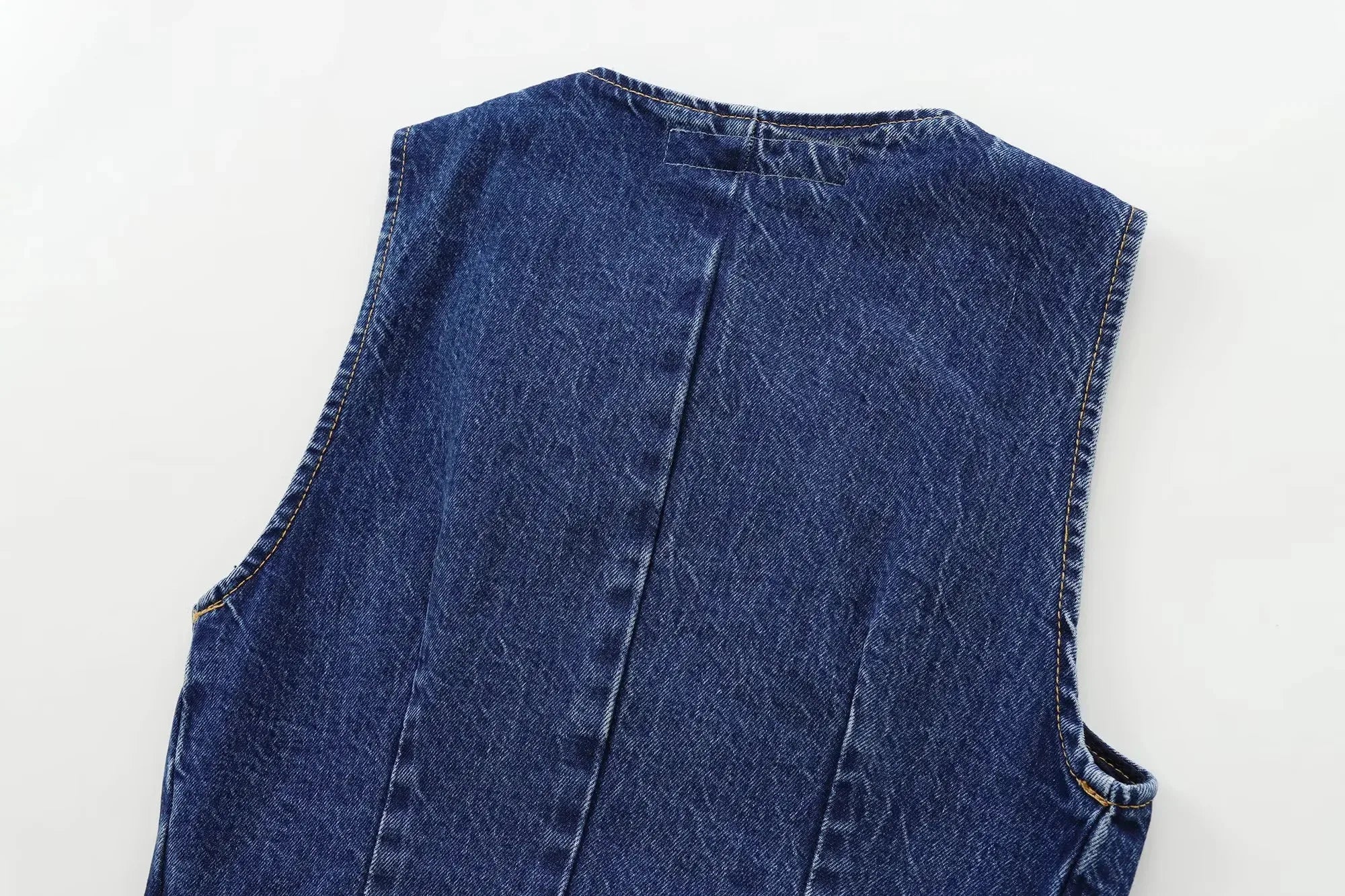 Women's Vest 2025 New Fashion Denim Vest Top Ladies Casual Cropped Sleeveless Jacket Coat Streetwear Waistcoat Outerwears