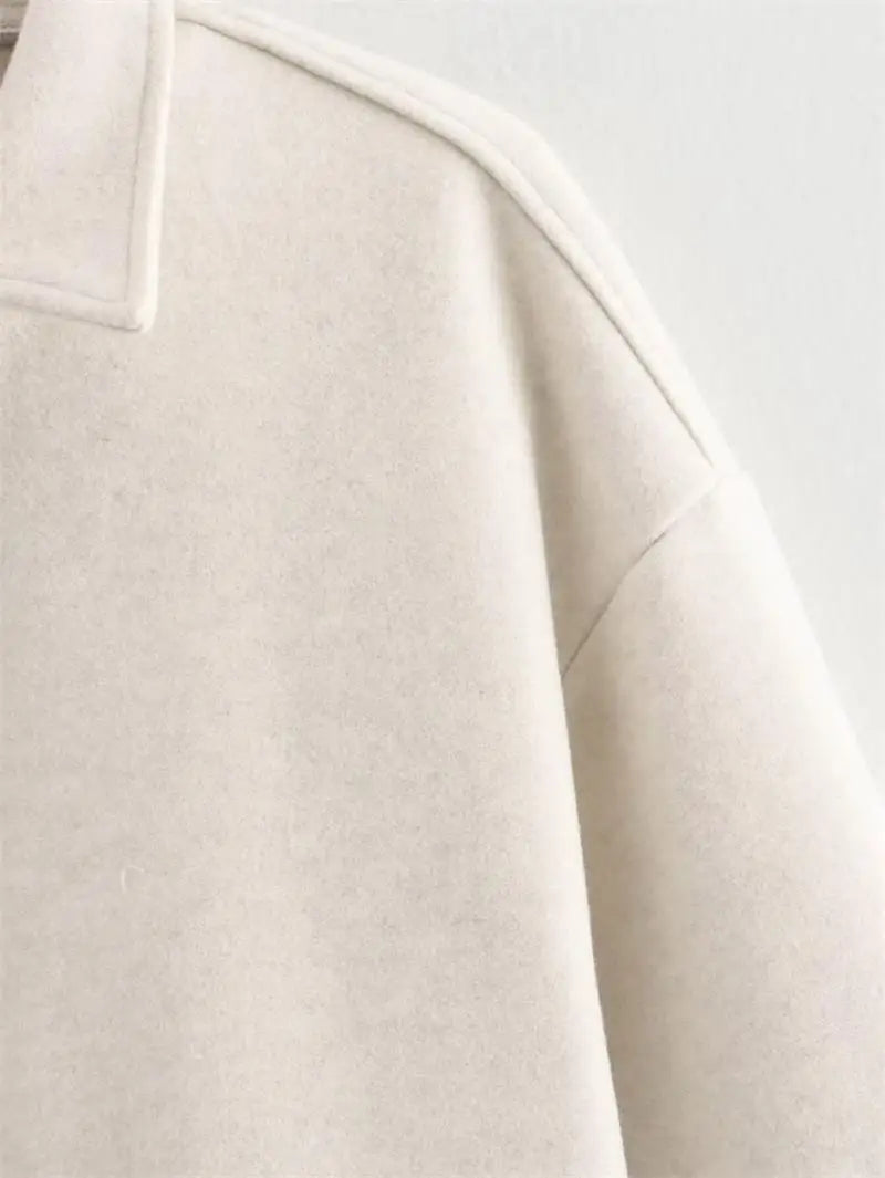 Autumn Jackets Women's 2025 New Coats Chic Loose Lapel Warm Street Women's Jackets Simple Casual Joker Youth Outerwear