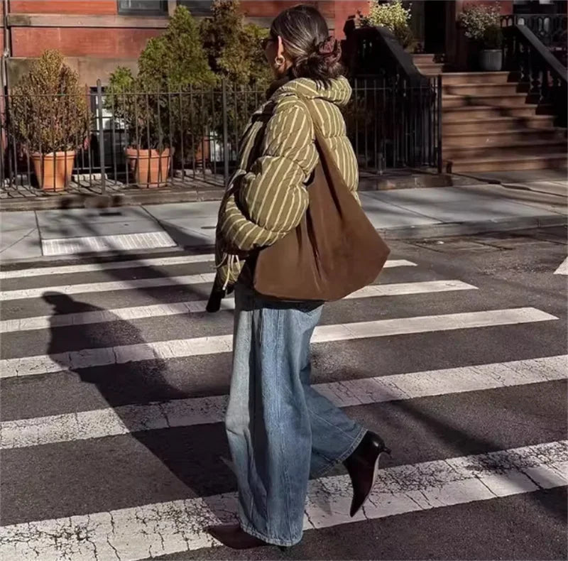 Women's Coat  New Loose and Comfortable Padded Jacket Fashionable Casual Cotton Coat for Autumn and Winter