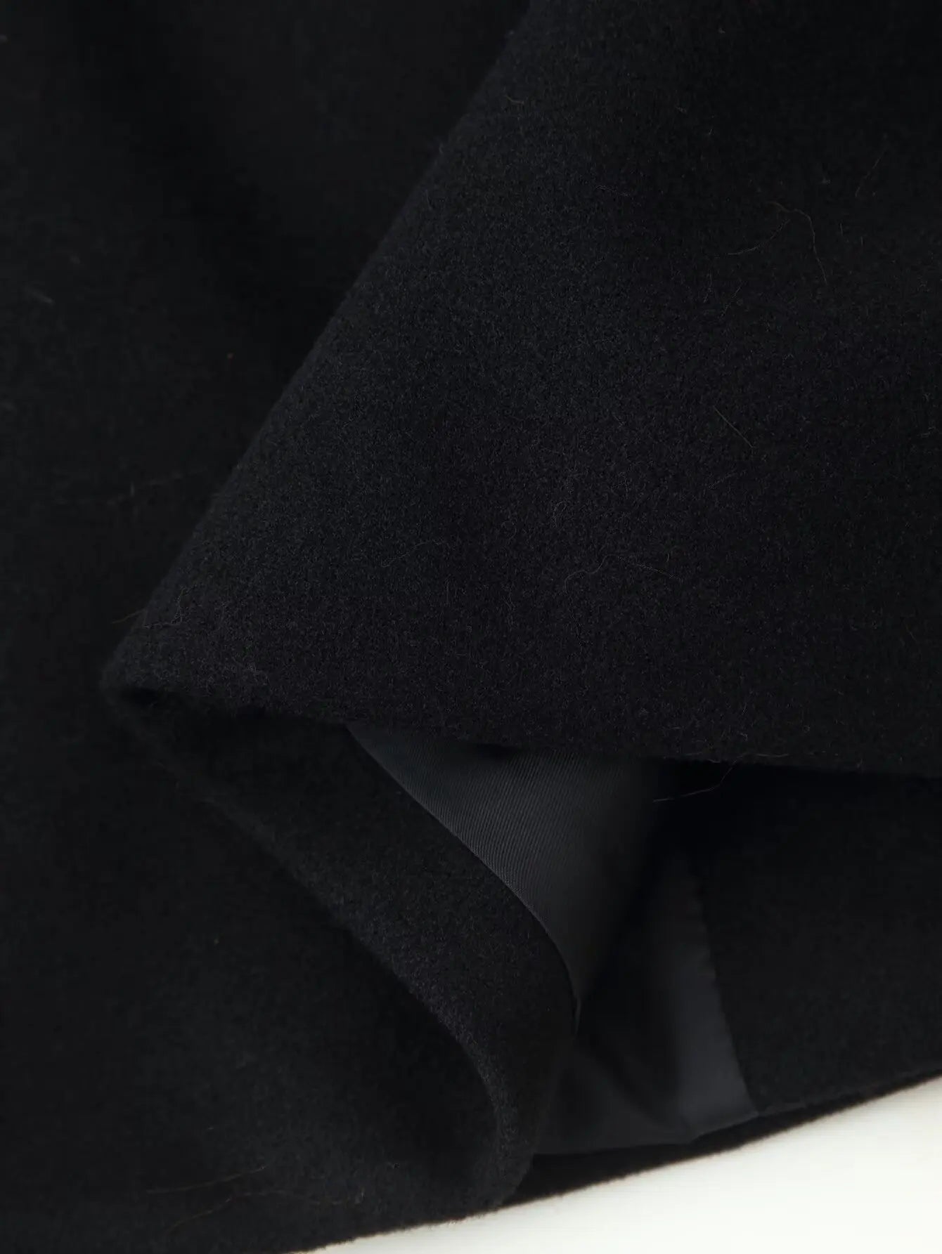 HH Women's Winter Fashion Coats Black Turn-Down Collar Long Sleeves Pockets Belt Decoration Female Elegant Slim Elegant Coat