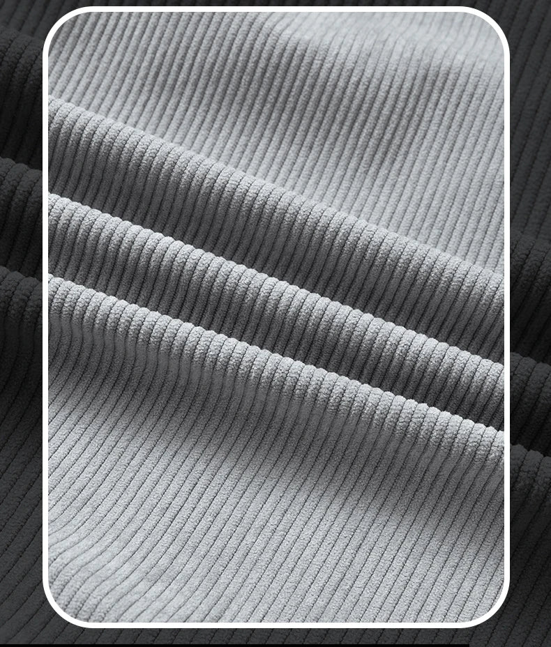 Winter Men Fleece Jacket Padded Warm Loose Parka Coat Corduroy Short Jacket Man Solid Fur Collar Windbreaker Cotton Jackets