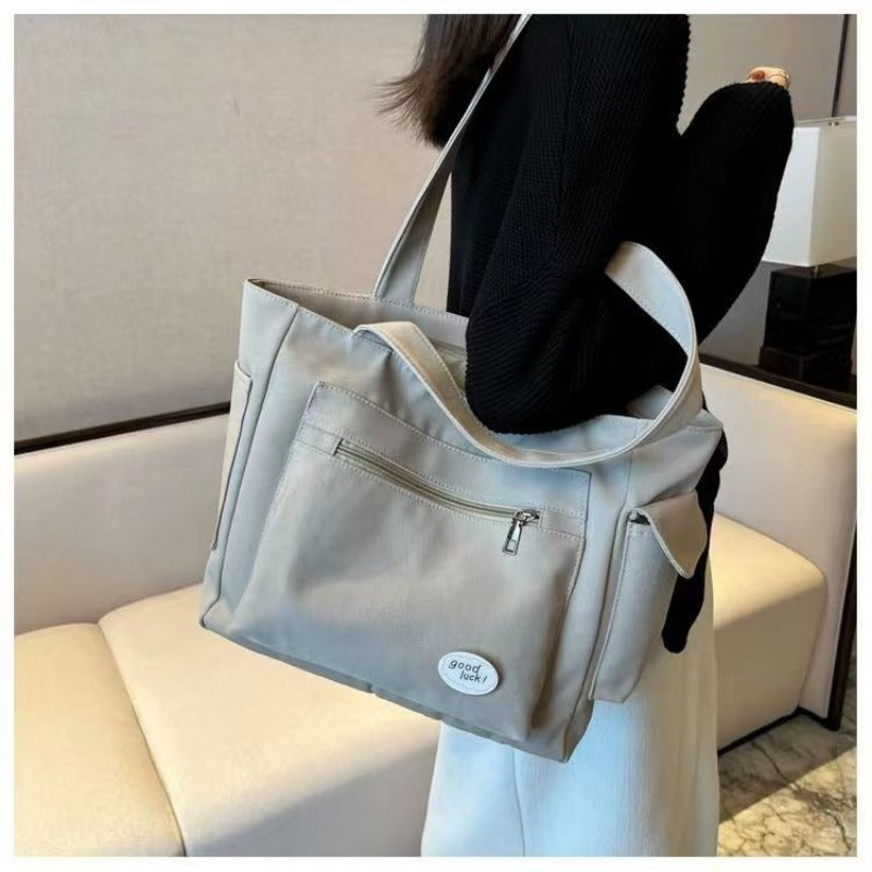 Women's Fashion Shoulder Bag Class Large Capacity Student Tote Bag New Canvas Commuter Handbag Carrying Bags cabas eco bag