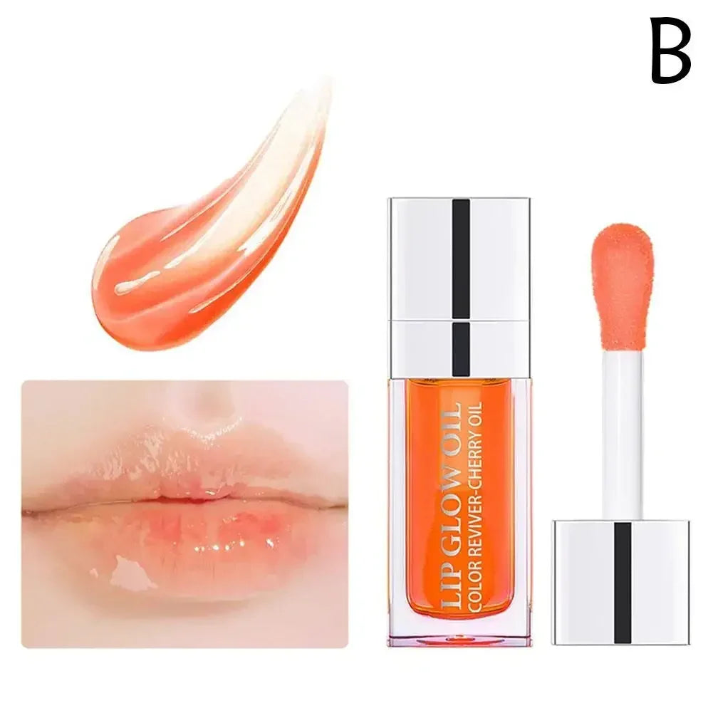 Lip Oil Gloss Lip Plumper Makeup Moisturizing NonSticky Sexy Water Glossy Glitter Primer Tint Lip Balm Care Cosmetics