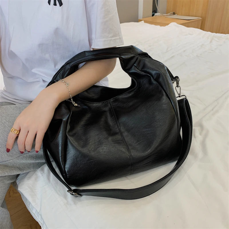 Fashion Women Handbags Female Large Shoulder Bags For Travel Weekend Shopping Feminine Bolsas Soft Leather White Messenger bag