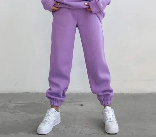 High Waist Casual Sporty Women's Pants Fashionable Home Wear Long Trousers Women's Loose Fit Sweatpants Versatile Trousers