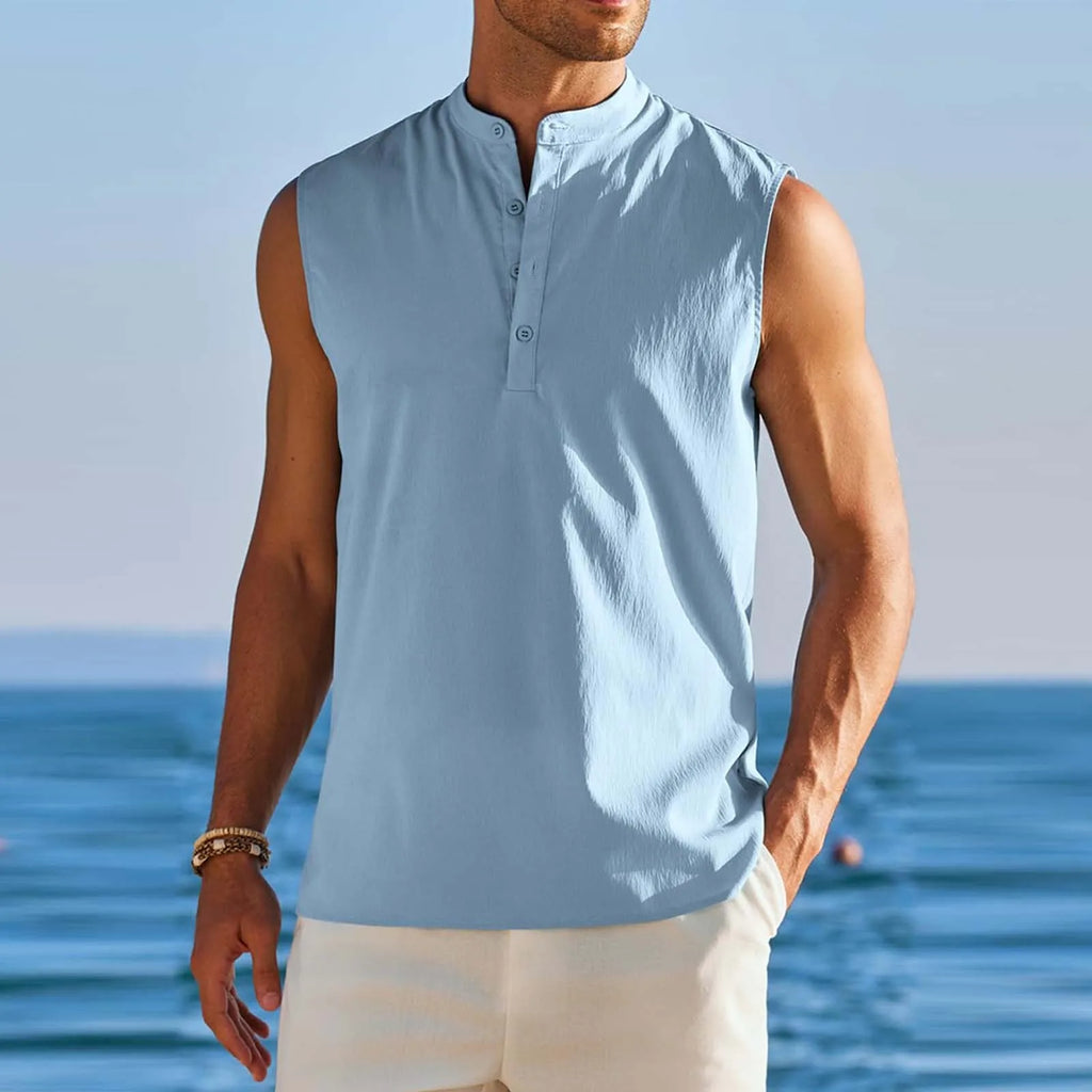 Shirts Men for Male Summer Sleeveless Beach Shirts For Tank Shirts Casual Tank Top Long Sleeve Bulk Shirts Men