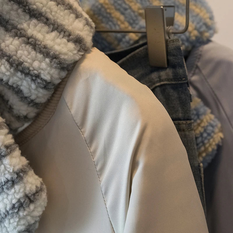 Women Coat 2025 New Double Sided Wearable Polar Fleece Loose Long Sleeve Keep Warm Jacket Tops