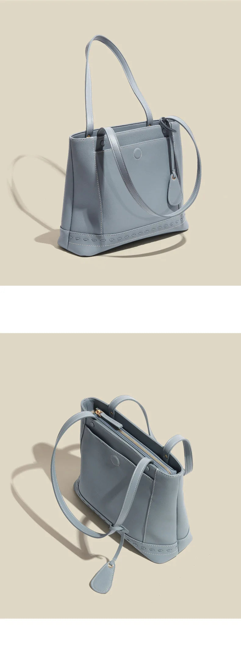 Women's Bag New Unique Design Genuine Leather Shoulder Tote Crossbody Bag Large Capacity