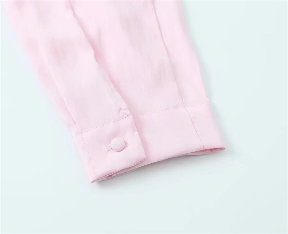 Women's Shirt 2025 New Fashion Autumn Winter Long Sleeve Soft Drape Shirt for Women Casual Chic Ladies Clothes