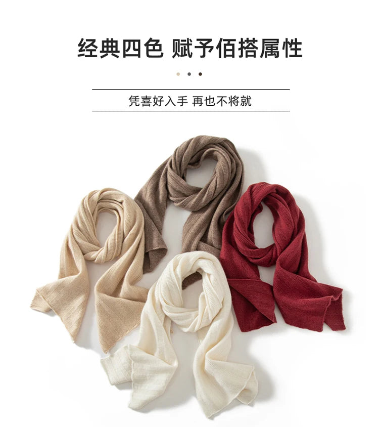 Winter Keep Warm Cashmere Scarf for Women/Men 2025 New Fashion Casual Outdoor Solid Color Scarf Cashmere Knit Scarves Unisex