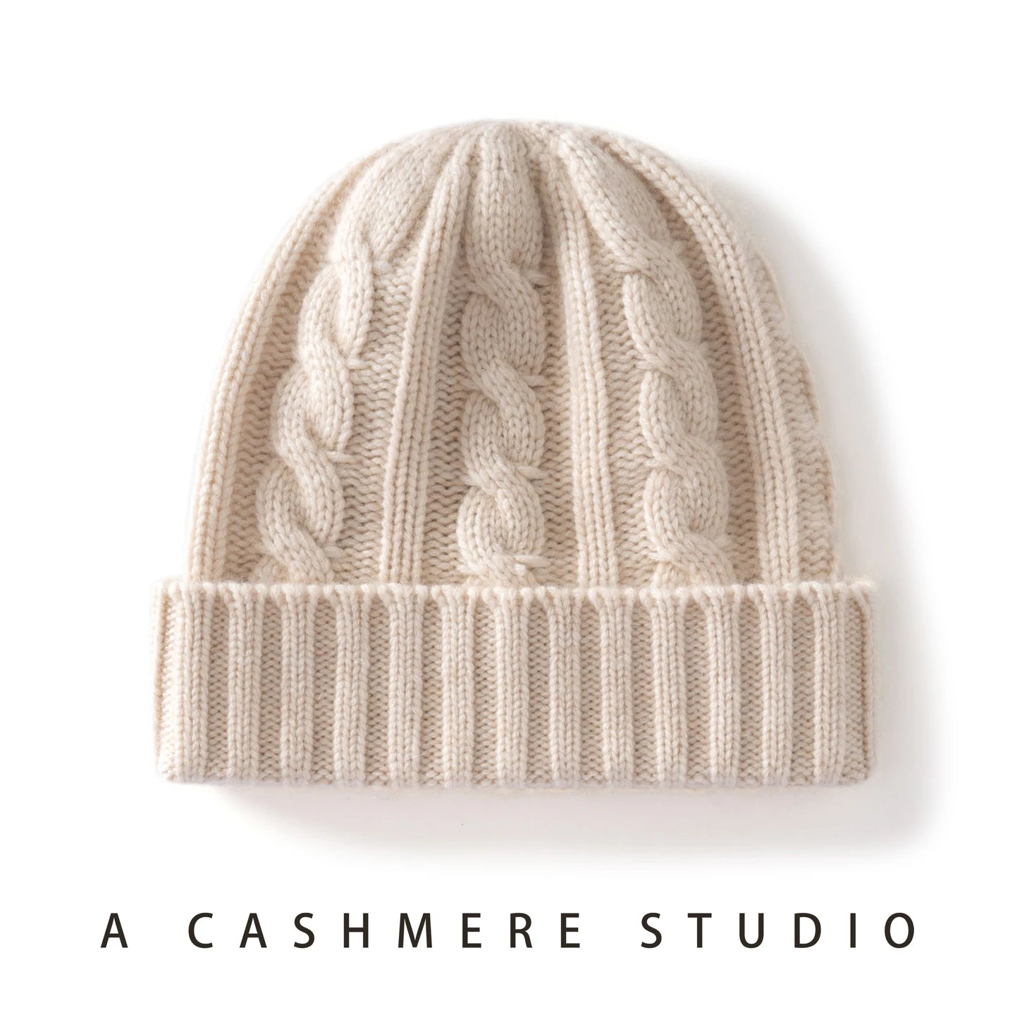 Cashmere Hat For Women/Men Winter New Thickened Fashion Solid Twisted Knitted Beanies Hats Casual Unisex Outdoor Soft Warm Caps