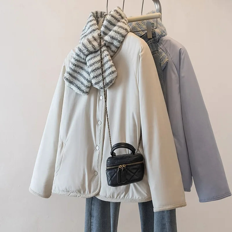 Women Coat 2025 New Double Sided Wearable Polar Fleece Loose Long Sleeve Keep Warm Jacket Tops