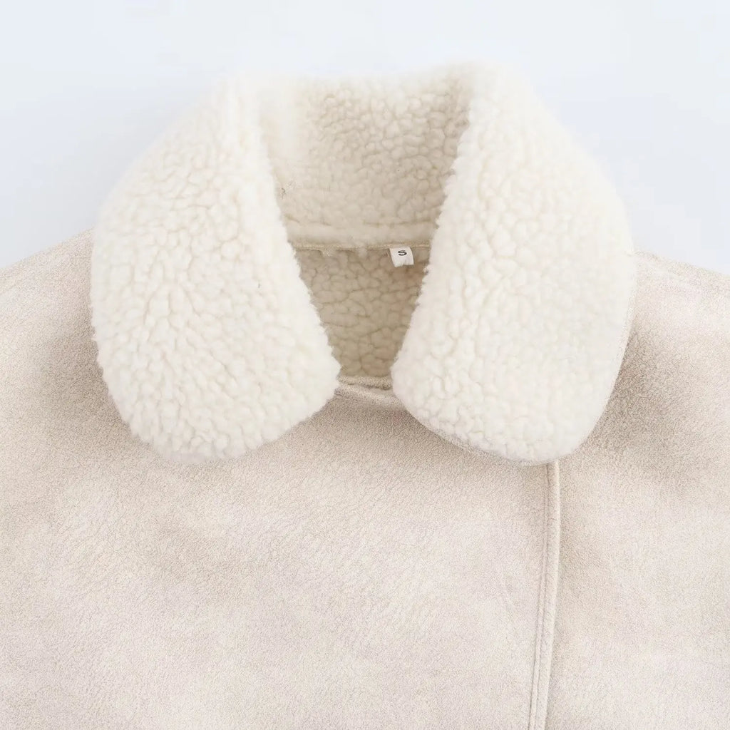 Women's Leather Jacket Coat Female Vintage Jackets Streetwear Turn-Down Collar Loose Outerwear Lady Autumn Winter Clothes Coats