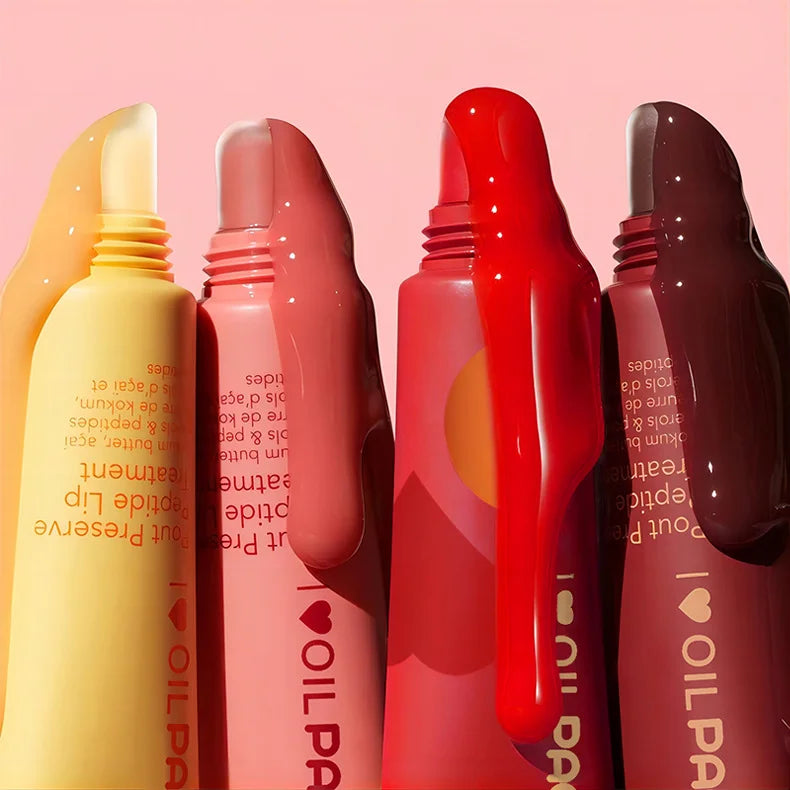 Winter moisturizing lip color lipstick,liquid lipstick moisturizing polypeptide pudding, Plumping Hydrating Lip Gloss Cosmetics