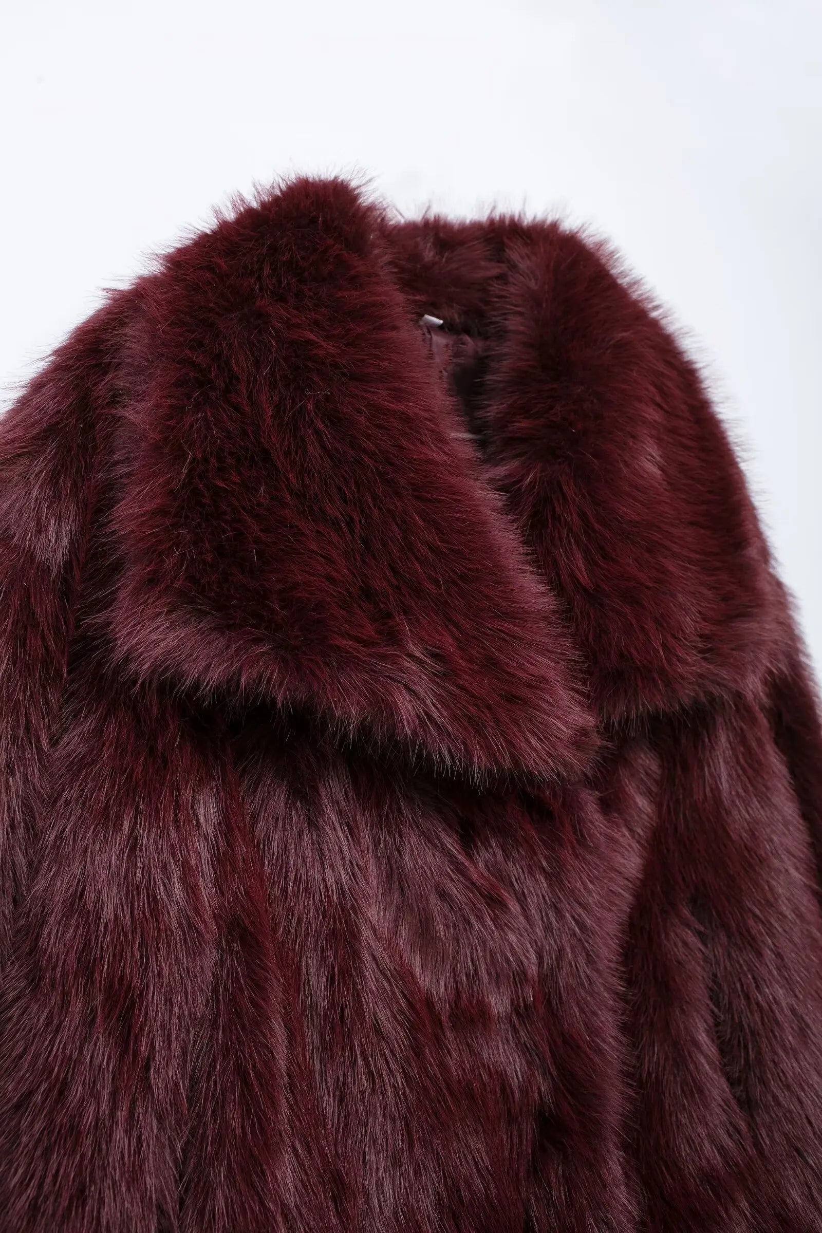 HH Winter Women Casual Faux Fur Lapel Jackets Fashion Solid Oversized Thick Coats Female Fuzzy Warm Long Sleeves Outerwear