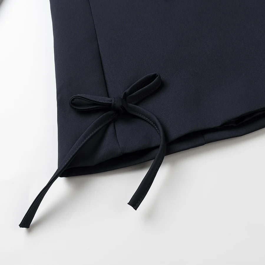 2025 new women's clothing fashion European and American style French fashion design bow decorative blazer