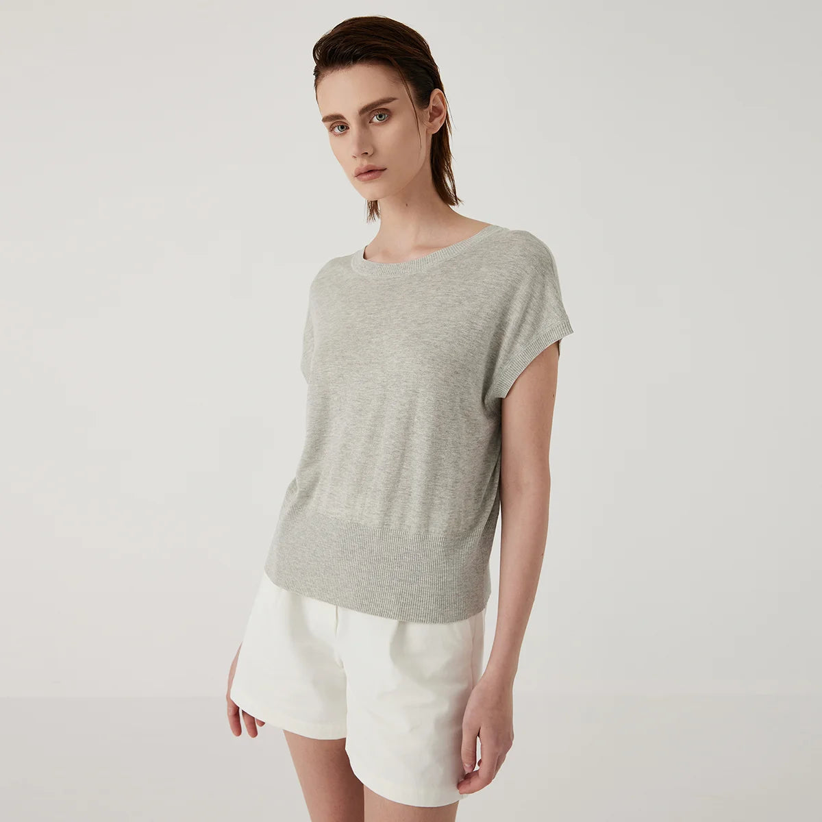 BG3511194  Ladies Clothes can be worn on both sides Summer Sweaters for Women Wool Silk Tops Women's Clothing Tshirt