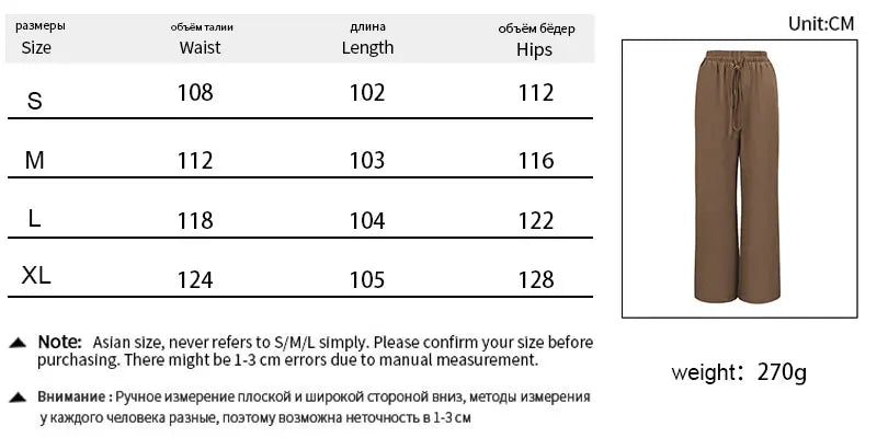 New Women Trousers Summer Streetwear Fashion Lace-up Loose Casual Slim Pants Elegant Lady Personality Versatile Knitted Clothing