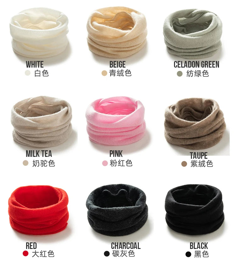 Women 100% Cashmere Bottom Price Tube Scarf Light Chimney Scarf Neck Gaiter Warmer Cowl Collar Loop Soft Knit Accessories Kids