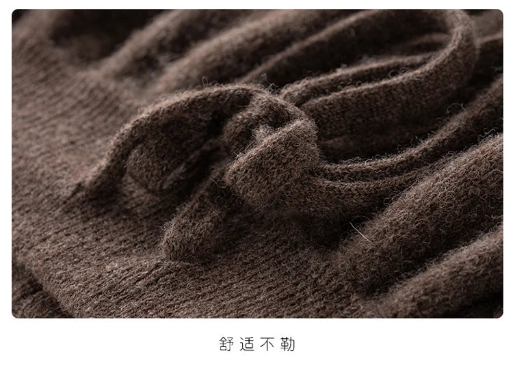 Cashmere Skirt Knitted Skirt Half Skirt, Double Pocket A-Line Skirt Skirts Plus Size Women Long Elegant Dress Women Clothing