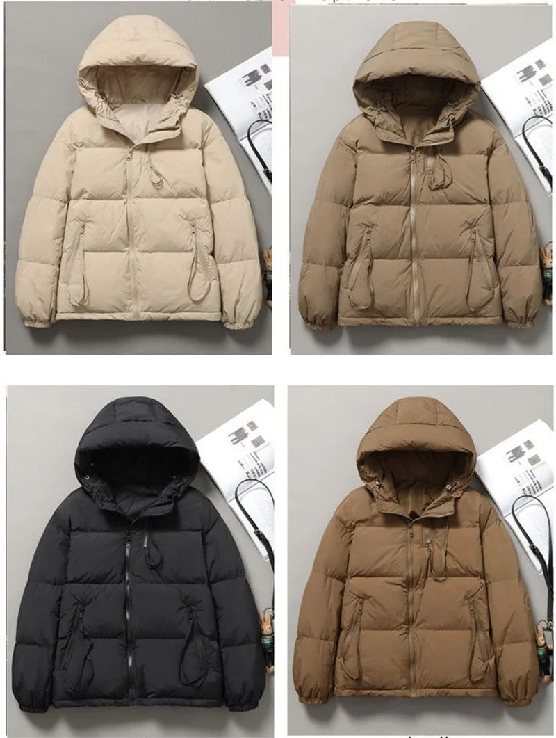 Women Jacket 2024 New Autumn Winter Parkas Female Down Cotton Coat Femme Casual Short Warm Basic Outerwear Ladies Tops Overcoat